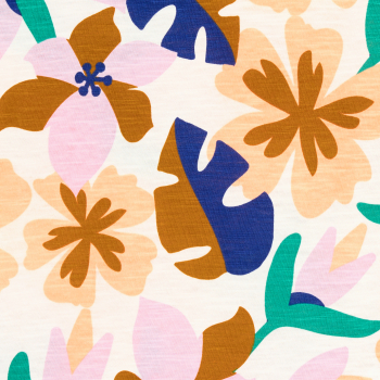 تيشيرت زهري متعدد الألوان بأكمام قصيرة للفتيات